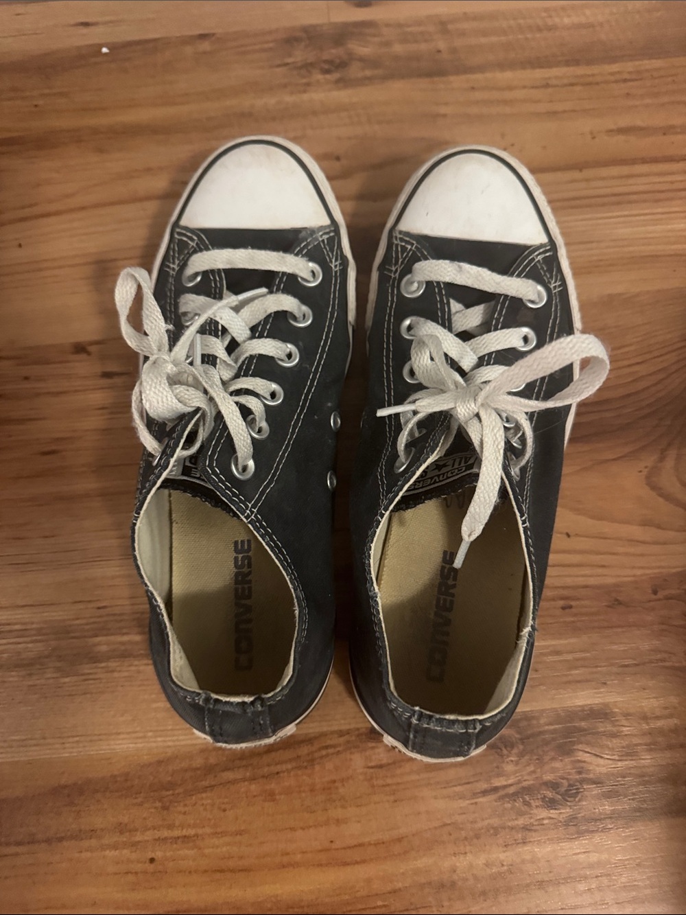 Converse Kids Low-Top Canvas Sneakers in Black and White